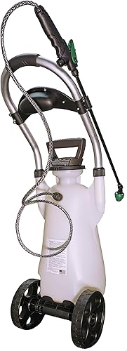 Miniatura 3 de Scotts 190617 Pulverizador de ruedas cero con bomba de iones de litio, 3 galones, 3 galones, carrito alimentado