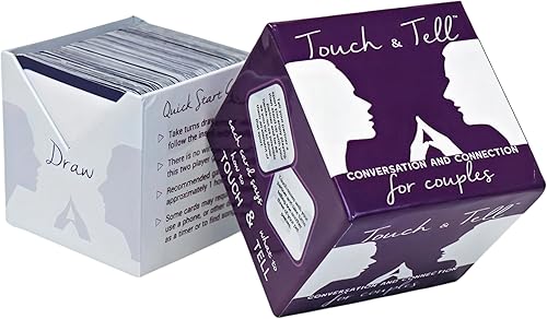Touch & Tell - Juego de cartas para parejas de conversación para conectarse en un nivel más profundo - Juego de cartas de relación romántica para