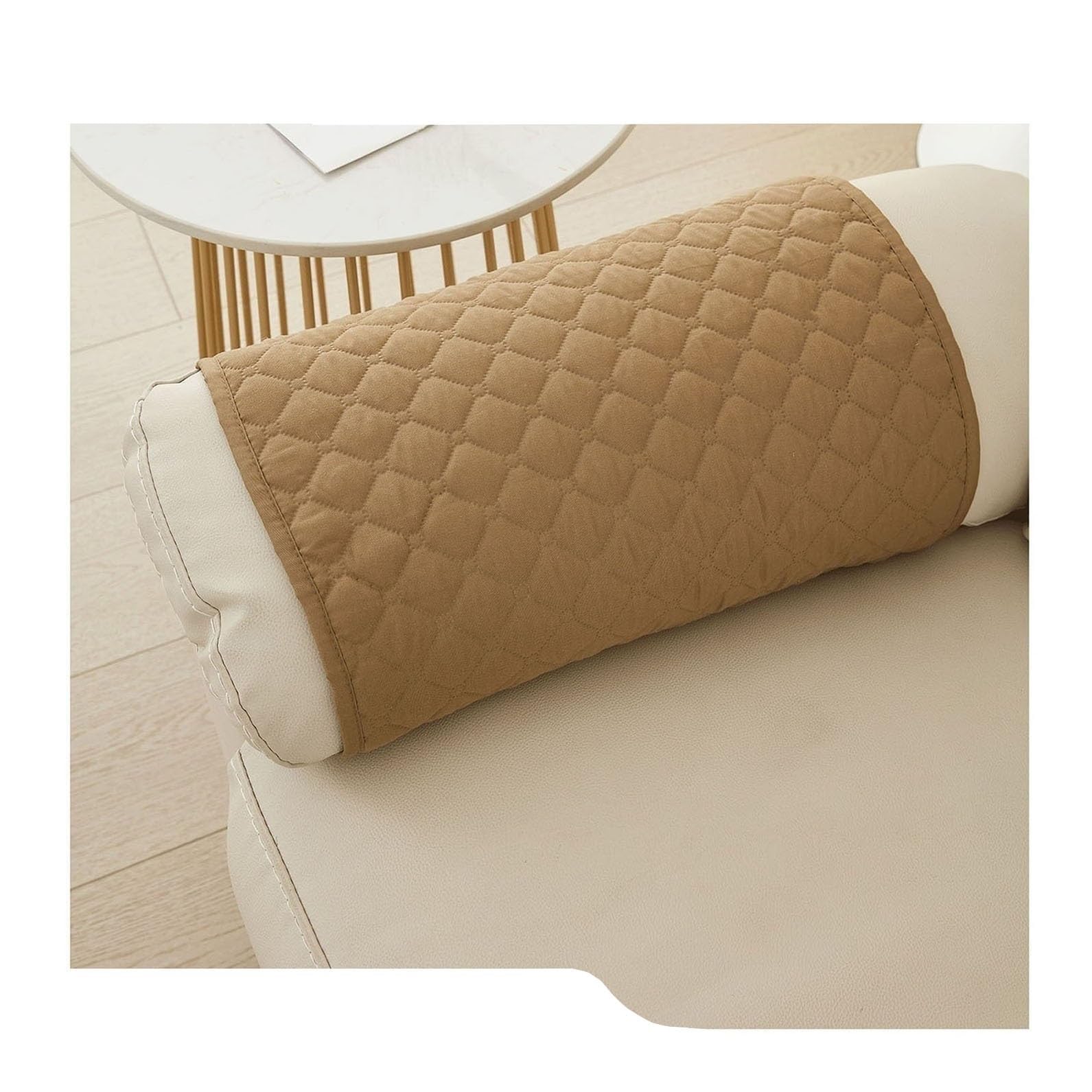 Sofa Armrest Cover Headrest Cover Recliner Chair Arm Cover Sofa Headrest Slipcovers Nonslip Waterproof Armchair Cover for Recliner Leather Sofa Couch Protector Modern a ( Color : 1 Camel , Size : No p