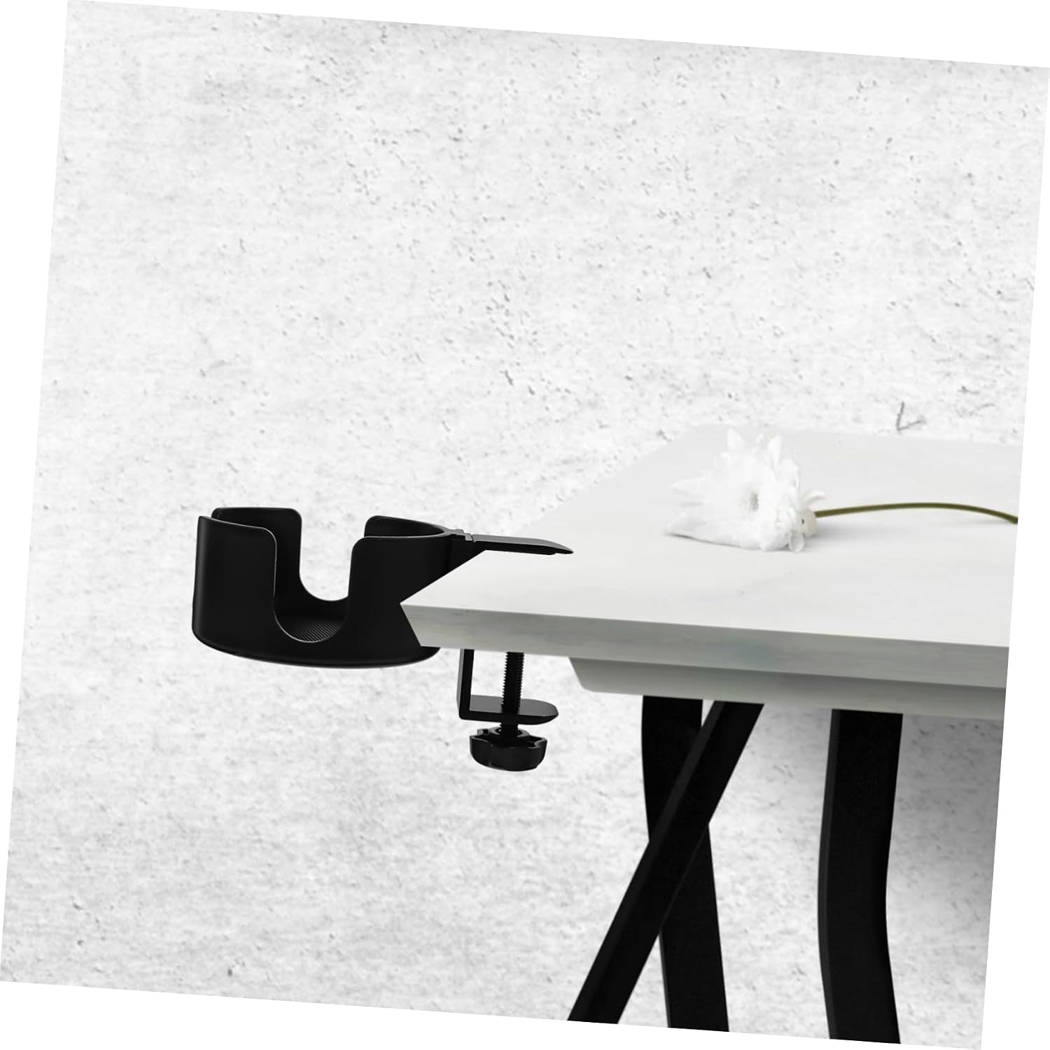 LIFKOME Bathroom Cup Holder Table Cup Rack Clip Desk for Office Gaming Kitchen Table Bottle Stand