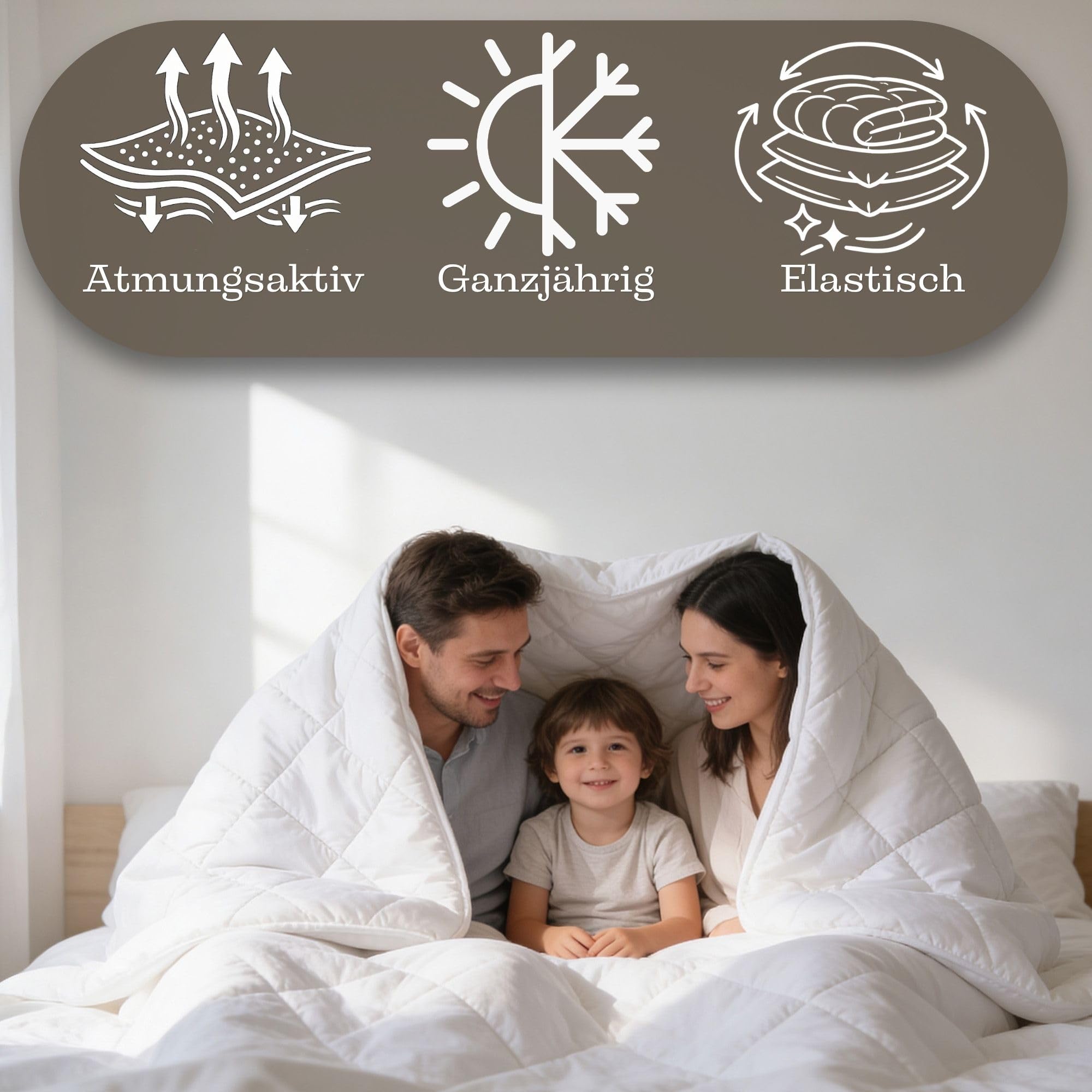 Amazinggirl Piumino letto matrimoniale o singolo 135x200 cm - trapunta tutto l'anno e piumone leggero bianco caldo in microfibra 135 x 200 cm Seconda scelta Oeko-Tex