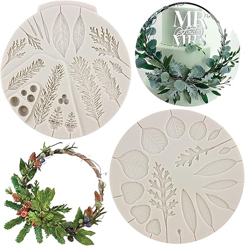 Miniatura 1 de TEYOULIN Molde de silicona para decoración de tartas de boda, decoración de cupcakes, chocolate, pasta de goma de mascar de chocolate, arcilla