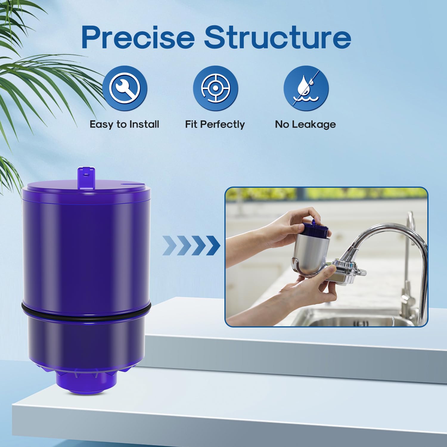 Faucet Water Filter Replacement for p*ur Plus r*f9999 FM-2500V, FM-3700 Faucet Water Filter Replacement for p*ur Plus r*f9999 FM-2500V, FM-3700