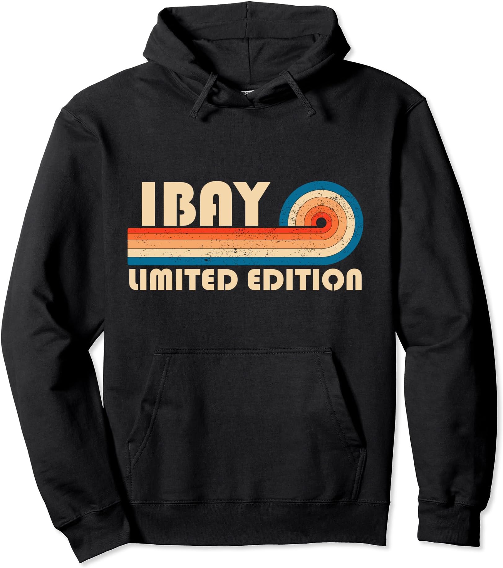 IBAY Surname Retro Vintage 80s 90s Birthday Reunion Pullover Hoodie