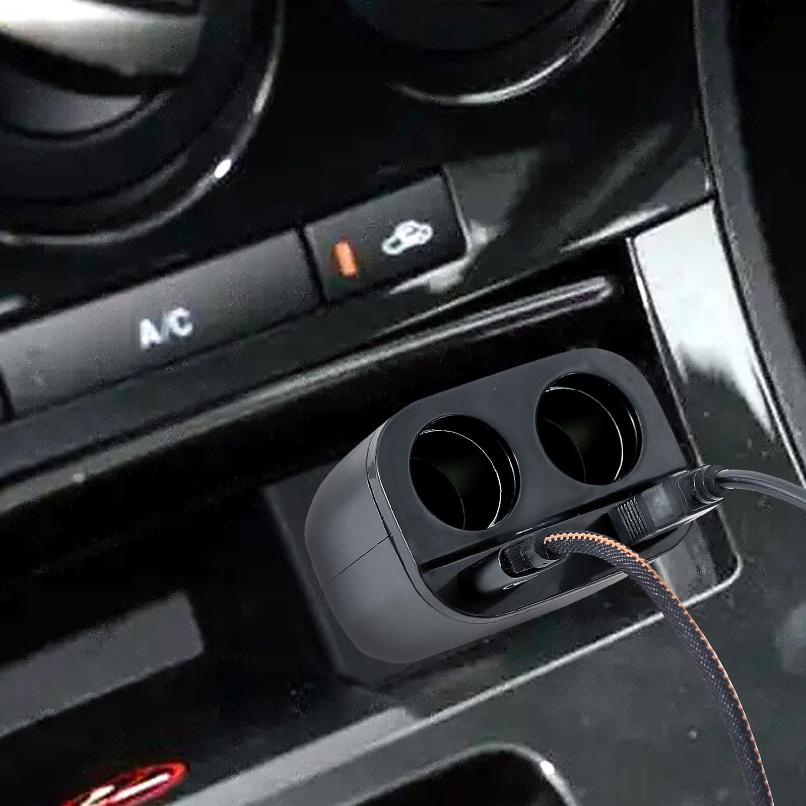 Caricabatterie Da Auto Con Splitter 12/24V E Doppia Porta USB QC 3.0
