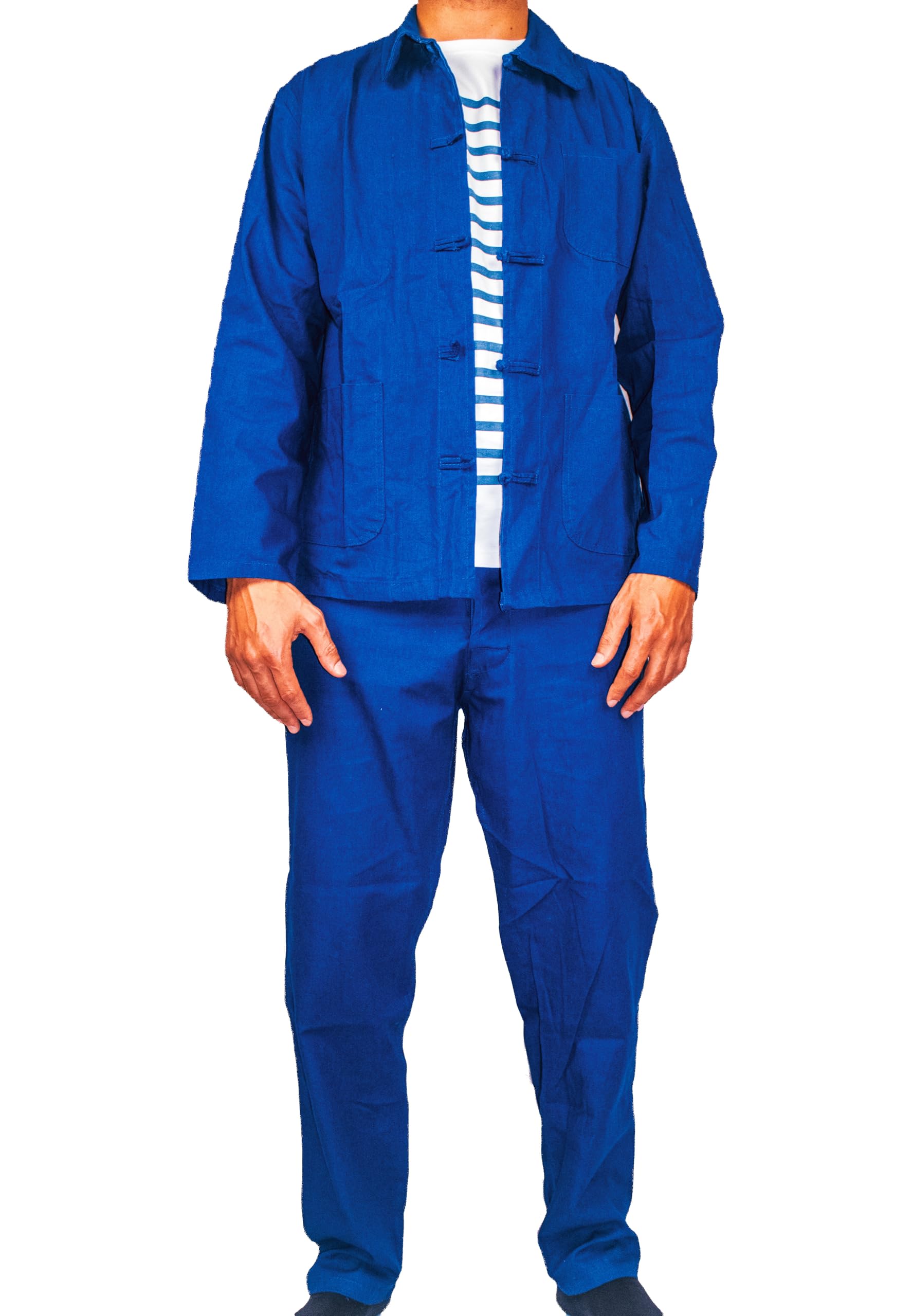 Bleu De Chine Vrai Authentique SHANGHAI ANTICHER DENGRI 100% Coton Unisexe