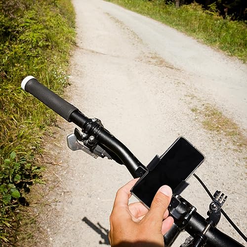 Miniatura 3 de Aluminum Alloy Bike Phone Mount Anti-Shake Handlebar Holder Stable Motorcycle Cellphone Stand Compatible with iPhone and All Smartphones