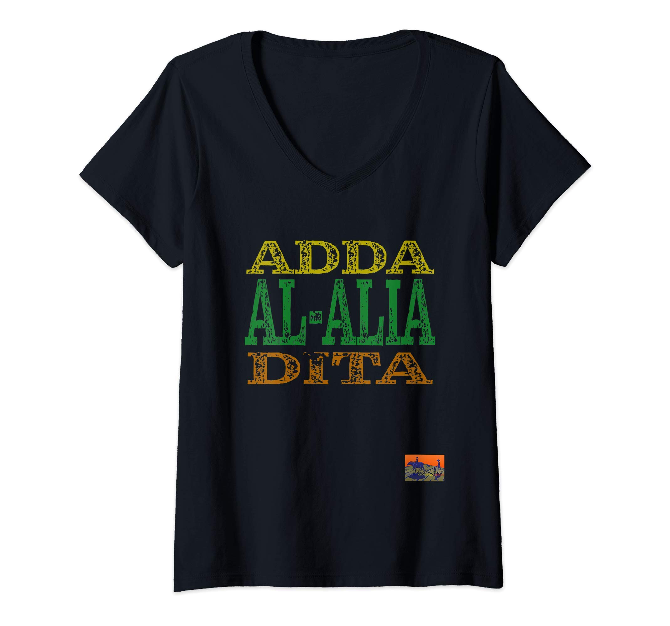 Womens ADDA AL-ALIA DITA V-Neck T-Shirt