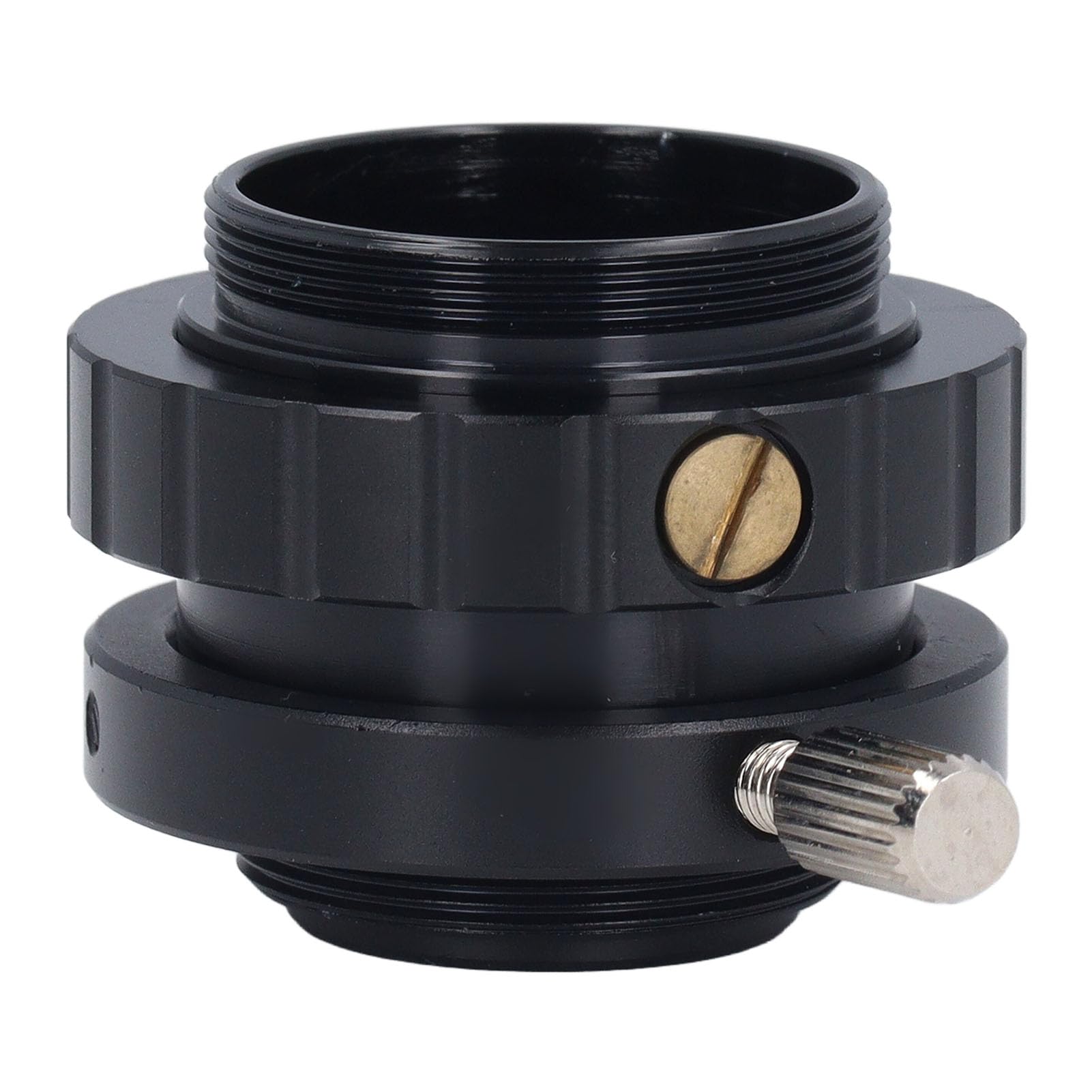 CTV Lens Adapter, Wide Application Metal and Optical Glass Multifunctional Microscope Interface Adapter, Good Compatibility for Industries (SZMC TV1/3)