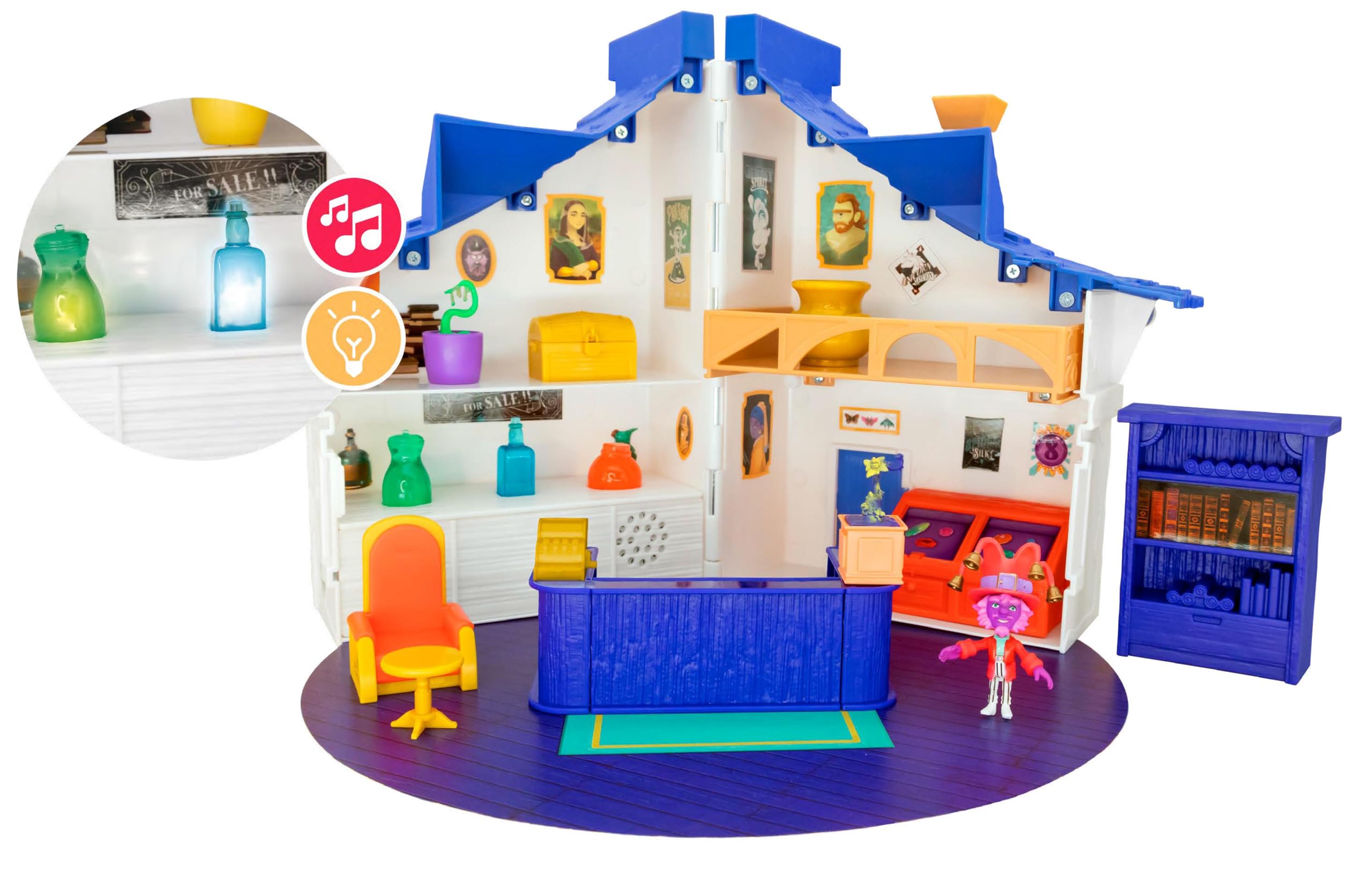 Tara DuncanTiny Shop Magical Golbu Doll Shop Playset with Light & Sound Effects, Includes Mini Golbu Doll & Accessories for Interactive Fun, Perfect for Girls