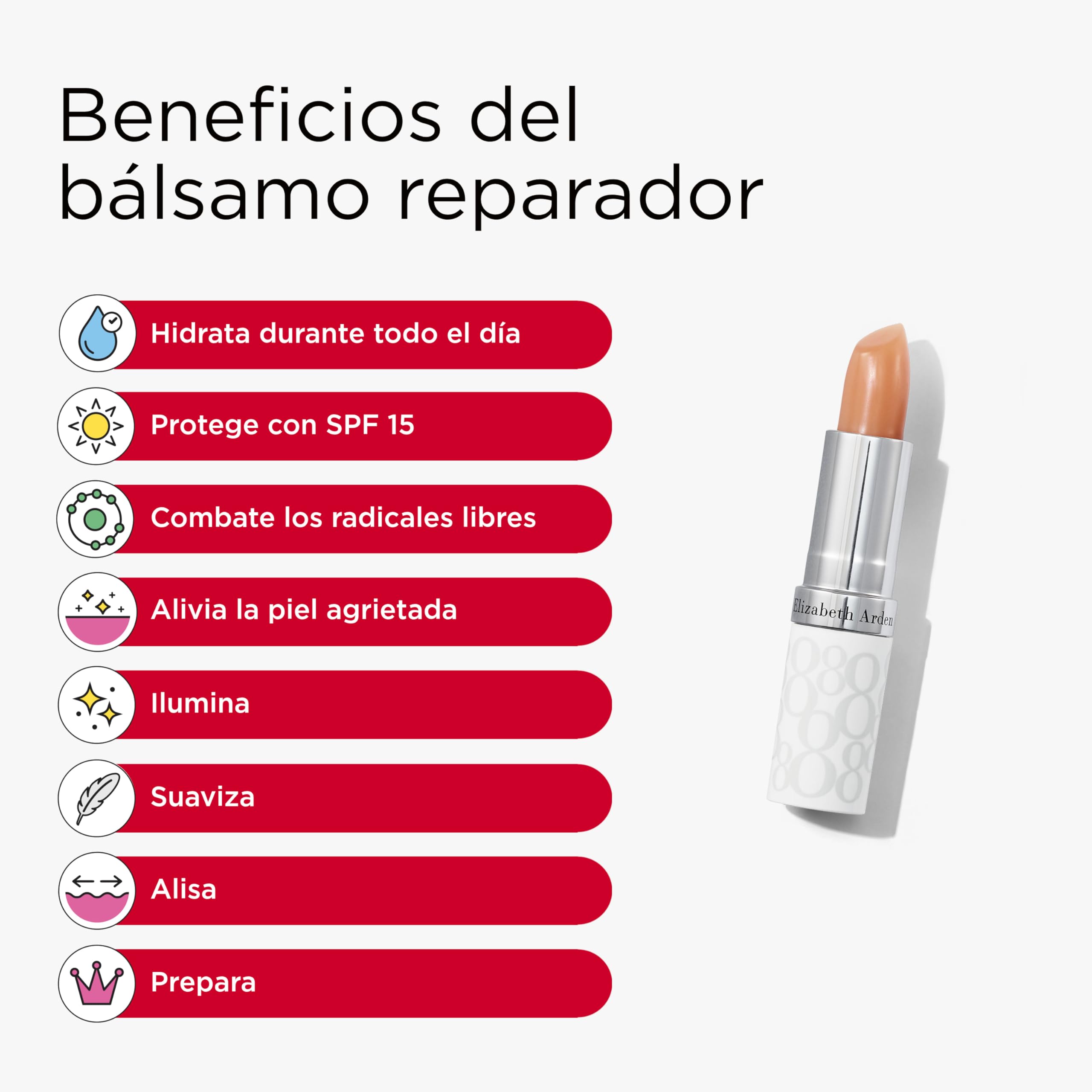 Elizabeth Arden - Eight Hour Nourishing Skin Essentials Caja Regalo 3 Piezas, Balsamo Labial Con Protector Solar SPF 15, Crema de Manos y Skin Protectant, Skincare para Regalos Originales Para Mujer