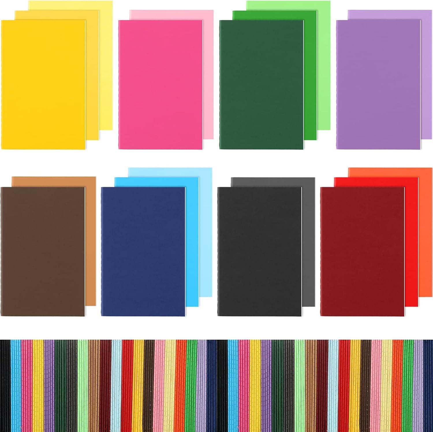 Yexiya 200 Packs Mini Notebooks Colorful Lined Small Pocket Notebook Blank Marriage Memos Notepad Set Thanksgiving Christmas Gift School Students Kids Sketch Drawing, 3.5 x 5.5 Inch, 20 Color
