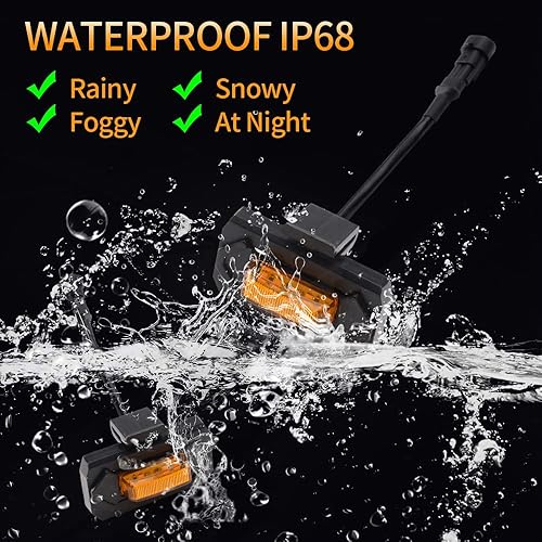 Miniatura 5 de AUXLIGHT Accesorios para automóvil, 4 luces LED para parrilla delantera Raptor con fusible y arnés de cableado, compatibles con Toyotaa Tacoma TRD