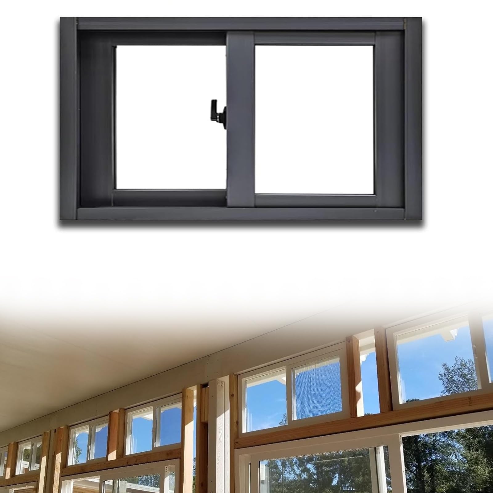 Ventana horizontal para solucionar problemas de humedad y mejorar la ventilacion