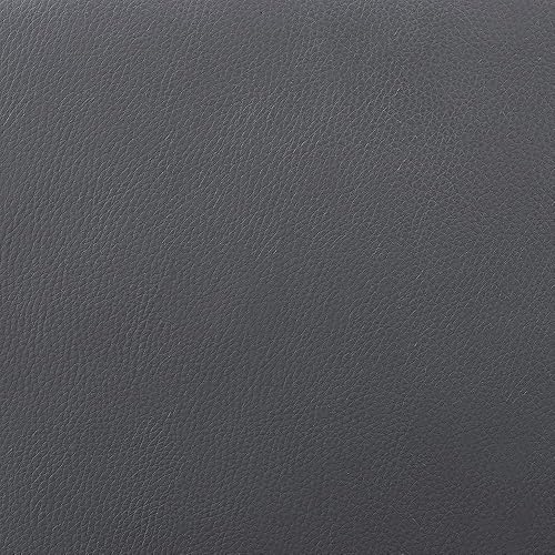 Miniatura 9 de Armen Living Vienna - Taburete de altura de barra de 30 pulgadas de estilo Mid-Century Modern en piel sintética y acabado en madera, gris/nogal Piel