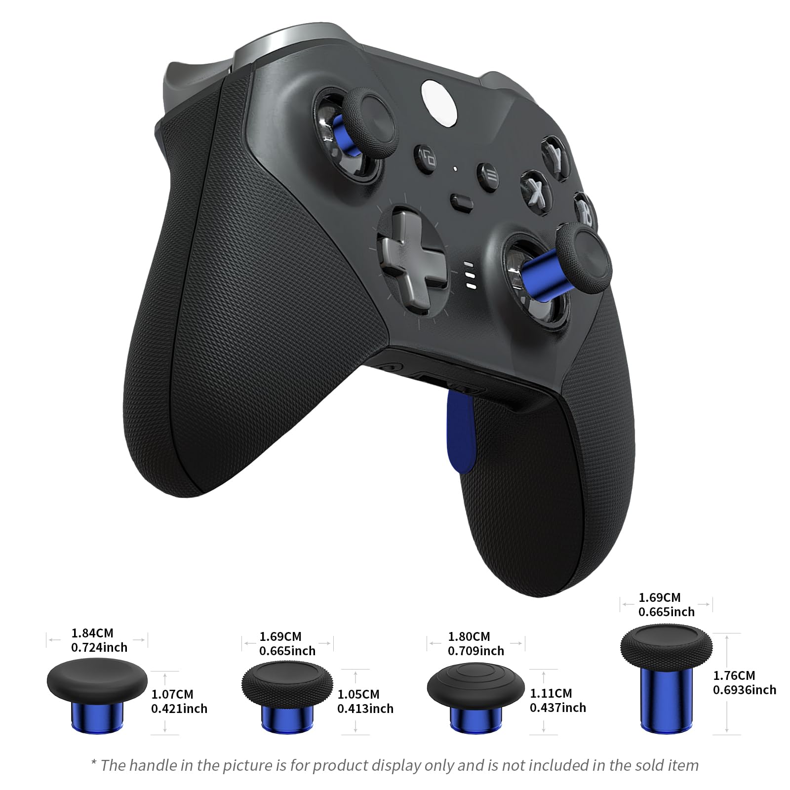 KD.FLY 13 w 1 metalowy Thumbstick Kit do Xbox One Elite Series 2, Xbox Elite Controller Parts, akcesoria gamingowe z 6 metalowymi joystickami swap, 2 D-pads, 4 wiosłami z torbą do przechowywania