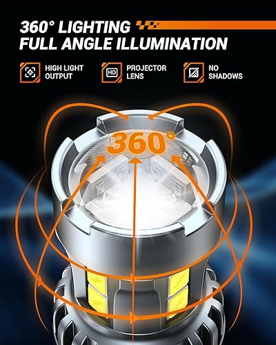 Miniatura 5 de SEALIGHT 3156 3157 Bombilla LED blanca de reversa, 3056 3057 4057 4157 Bombilla LED con proyector de repuesto para luz trasera, luz de respaldo,