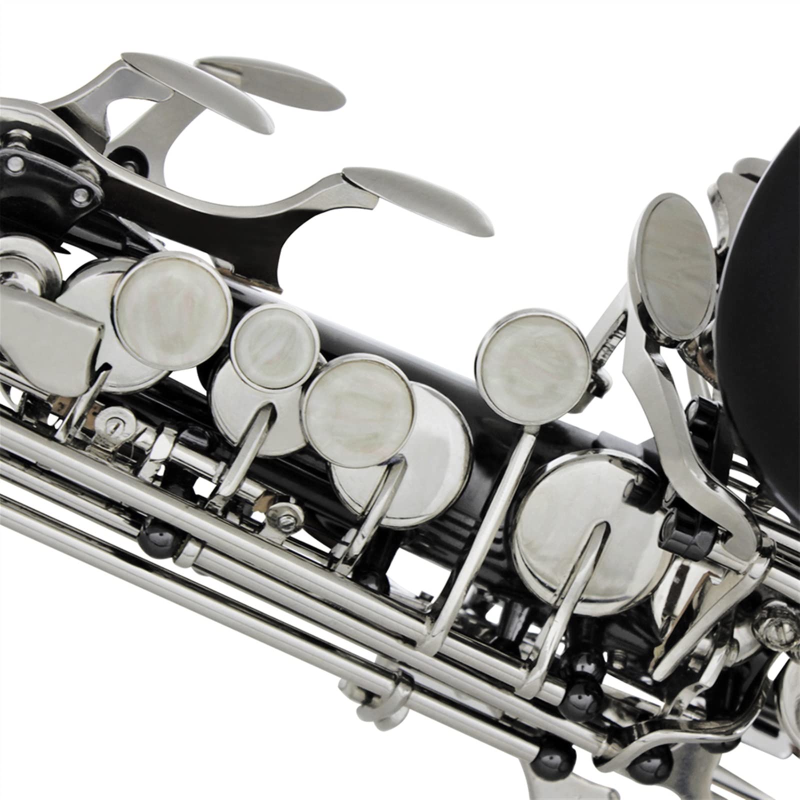 Saxofón Profesional Saxofón BB Instrumento De Viento De Madera Profesional B Saxofón Plano con Estuche Accesorios para Instrumentos Musicales