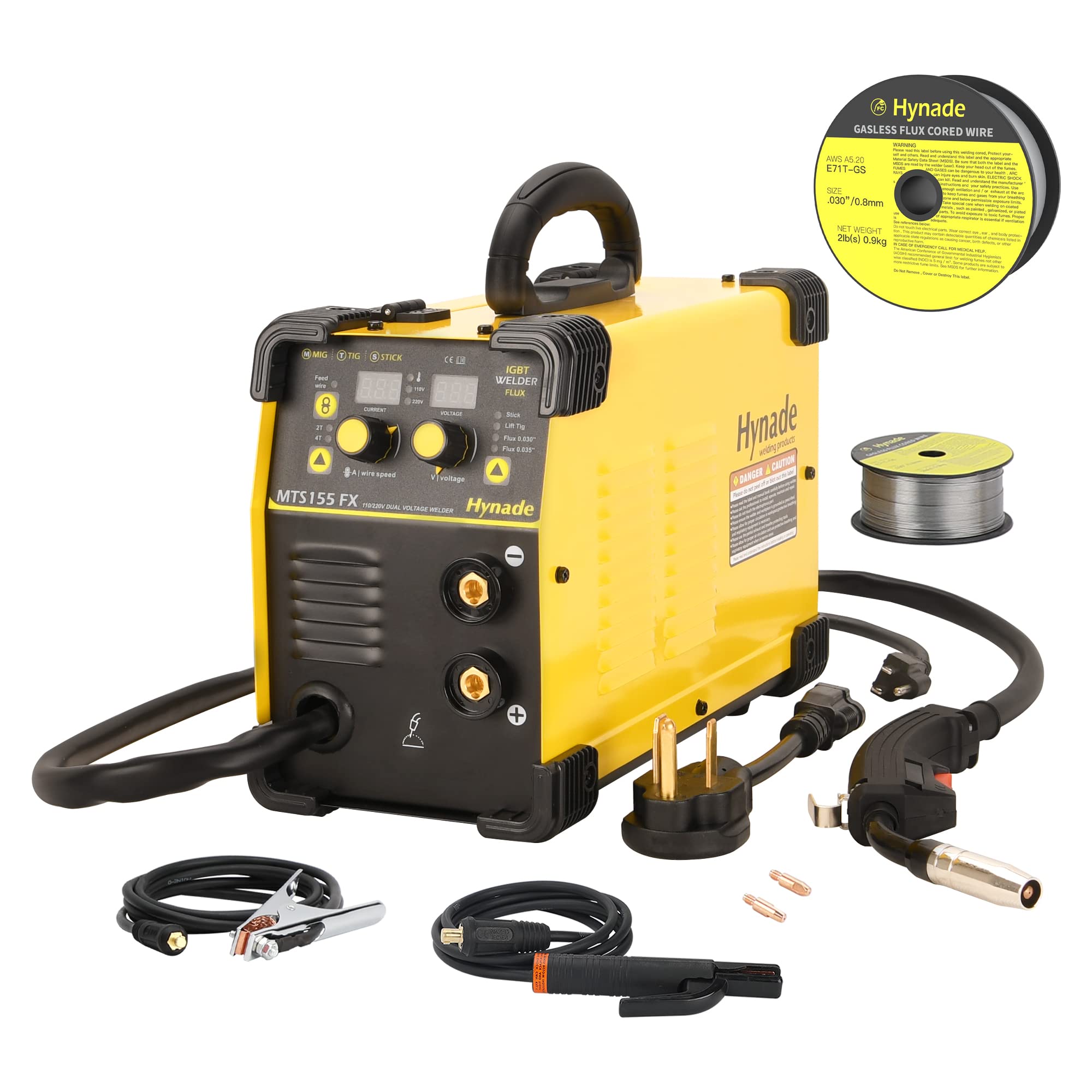 Dual Voltage 110/220V Tig Stick Gasless *NO ACCESSORIES* Flux Mig Wire Welding Machine MTS155FX