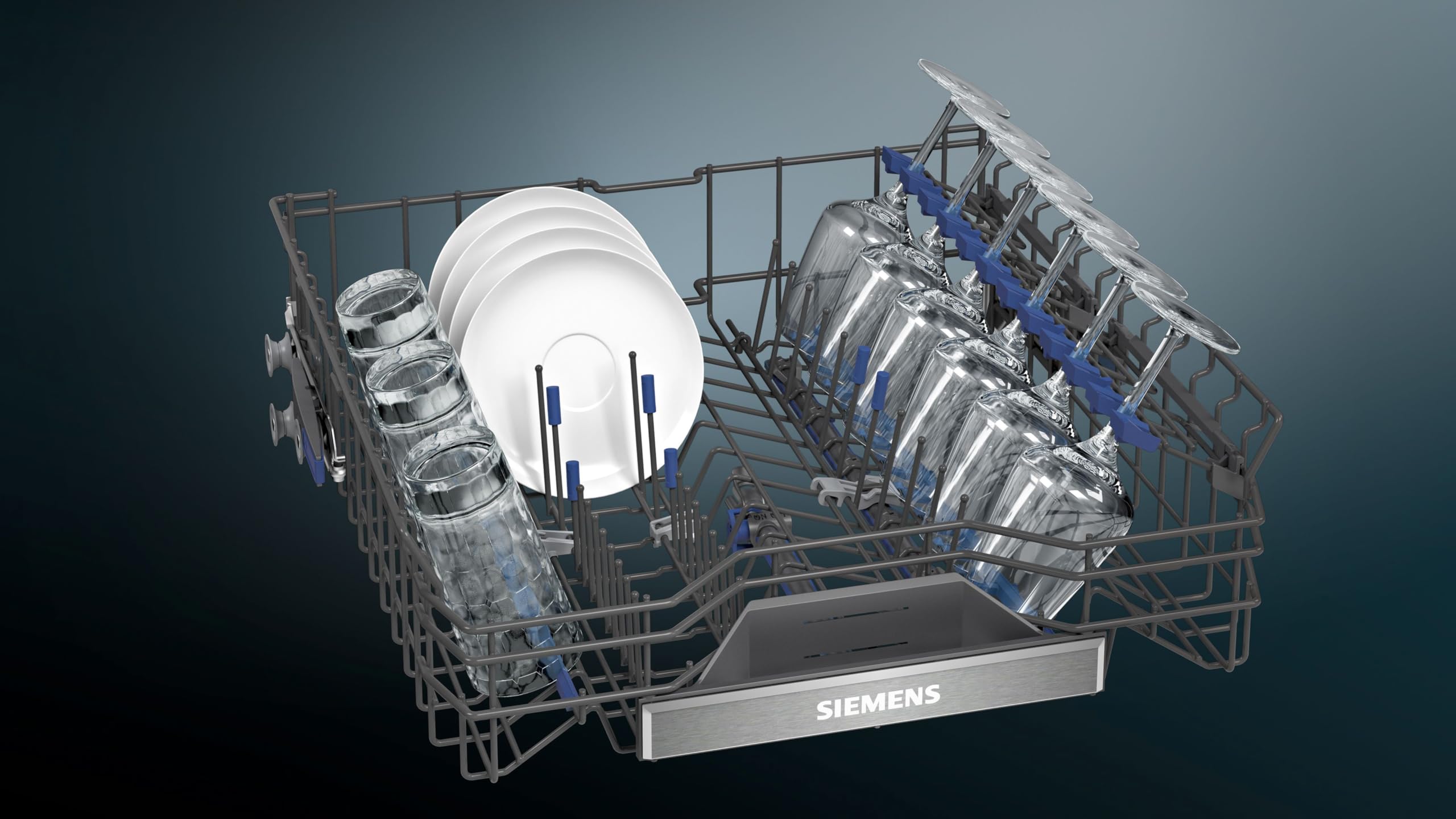 Siemens iQ700 SN87TX00CE Vollintegrierter Geschirrspüler mit Home Connect, Zeolith Trocknung, varioSpeed, Besteckschublade
