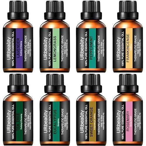 Miniatura 1 de URPOWER Juego de aceites esenciales aceites difusores de aromaterapia de 8 x 03fl oz para el hogar juego de regalo de aceites esenciales para mamá