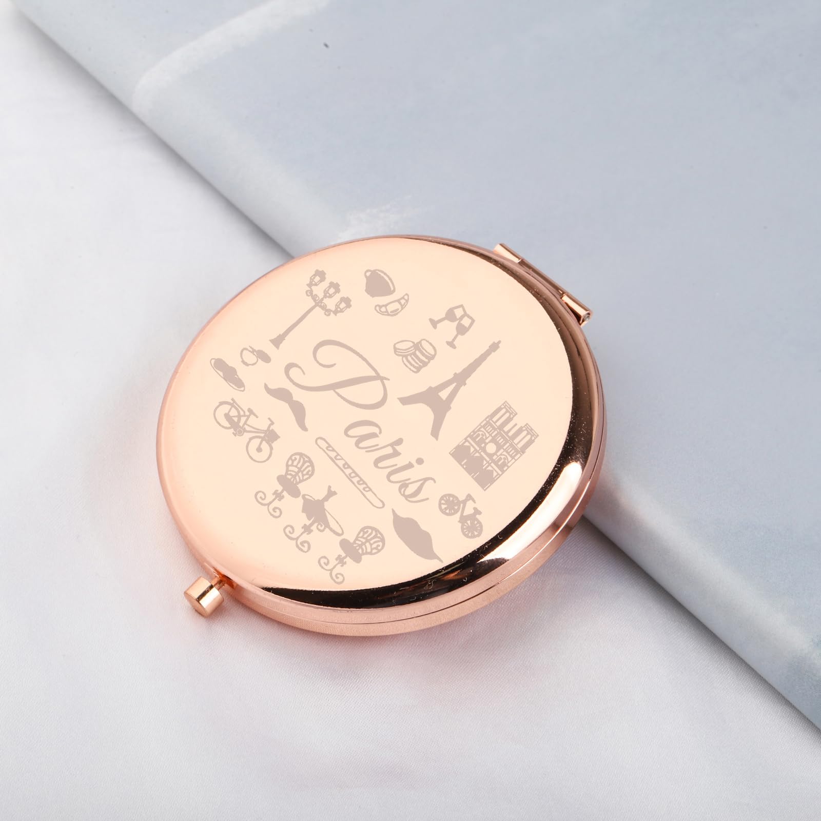 Amazon.co.jp: WSNANG Paris Lover Gifts Paris メイク コンパクト 