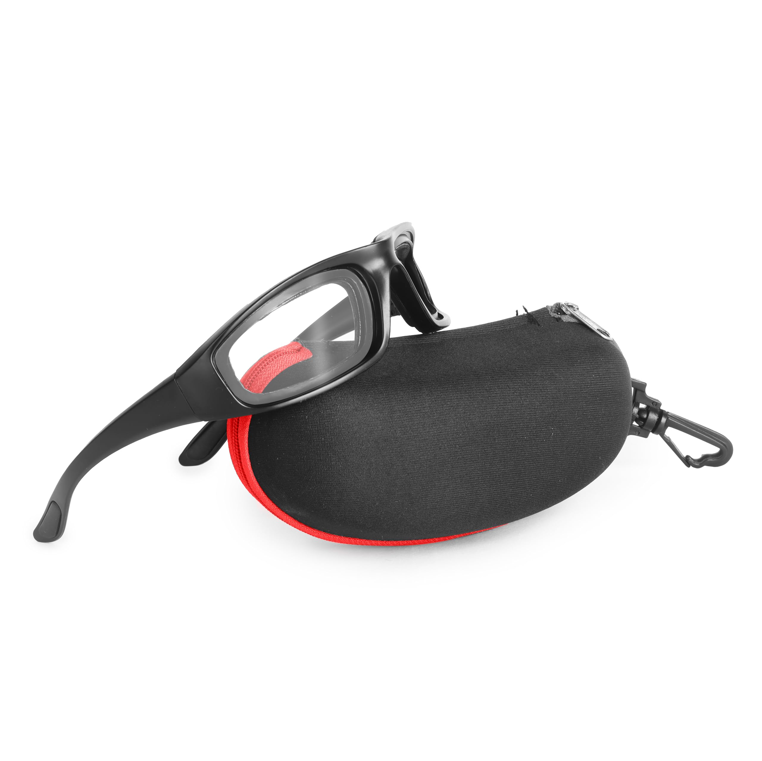 Protective Safety Goggles for Men & Women – Anti-Fog Dustproof Eye Protection Glasses with Clear Lens & Storage Case | Safety Glasses Eyewear for Bike Riding, Work & Sports (Transparent)-image-48