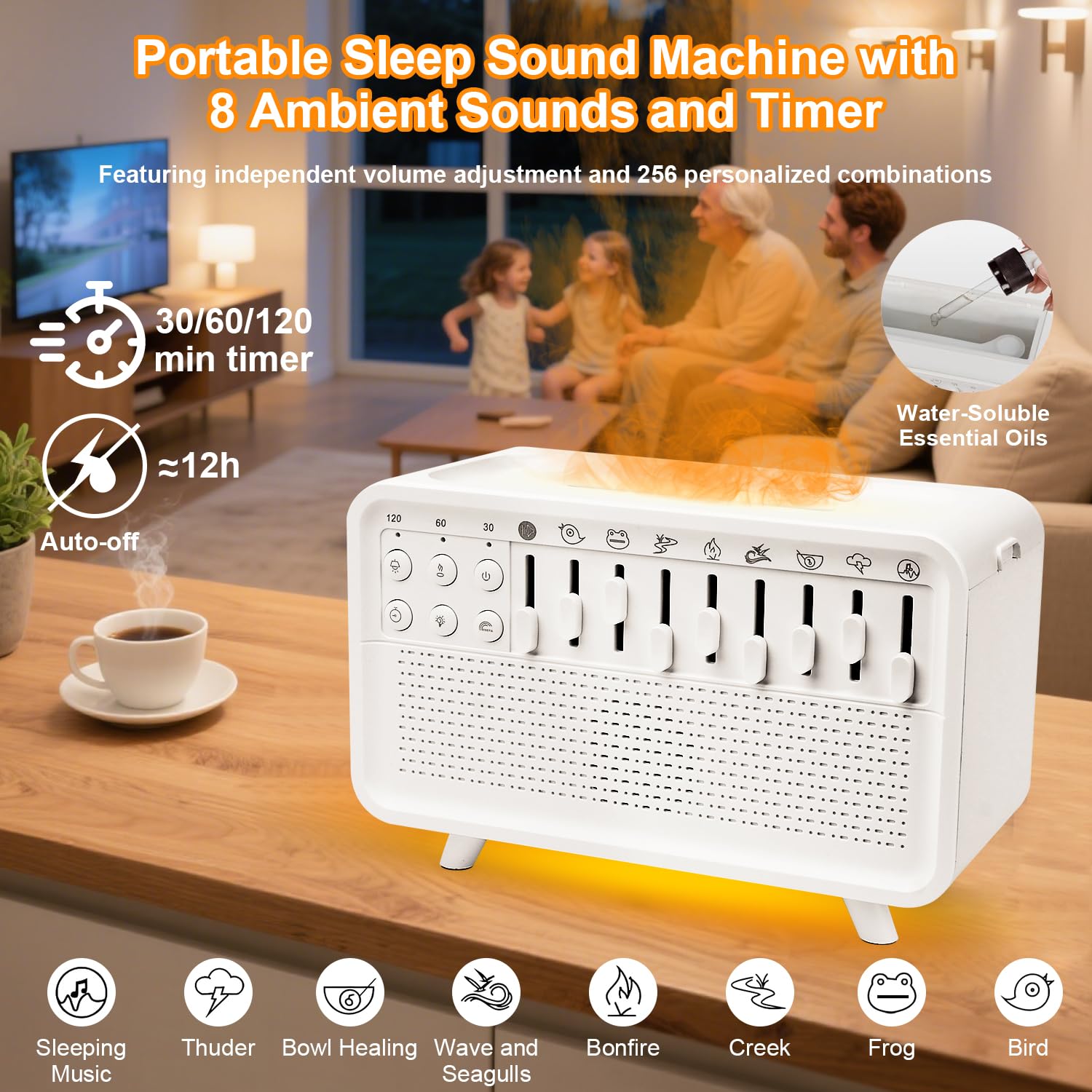 White Noise Night Light Humidifier, A - Image 4
