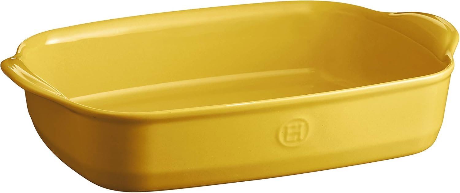 Emile Henry Medium Rectangular Oven Dish, Provence Yellow