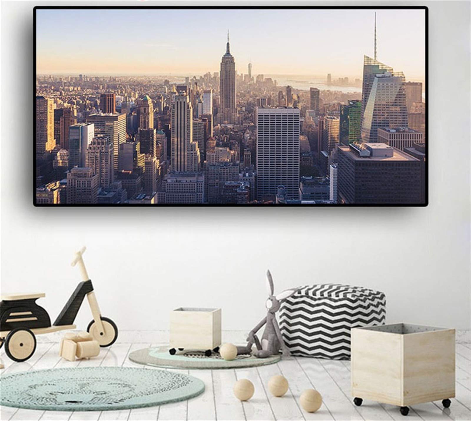 Diamond painting New York 5D DIY pour décorer un grand mur de salon moderne