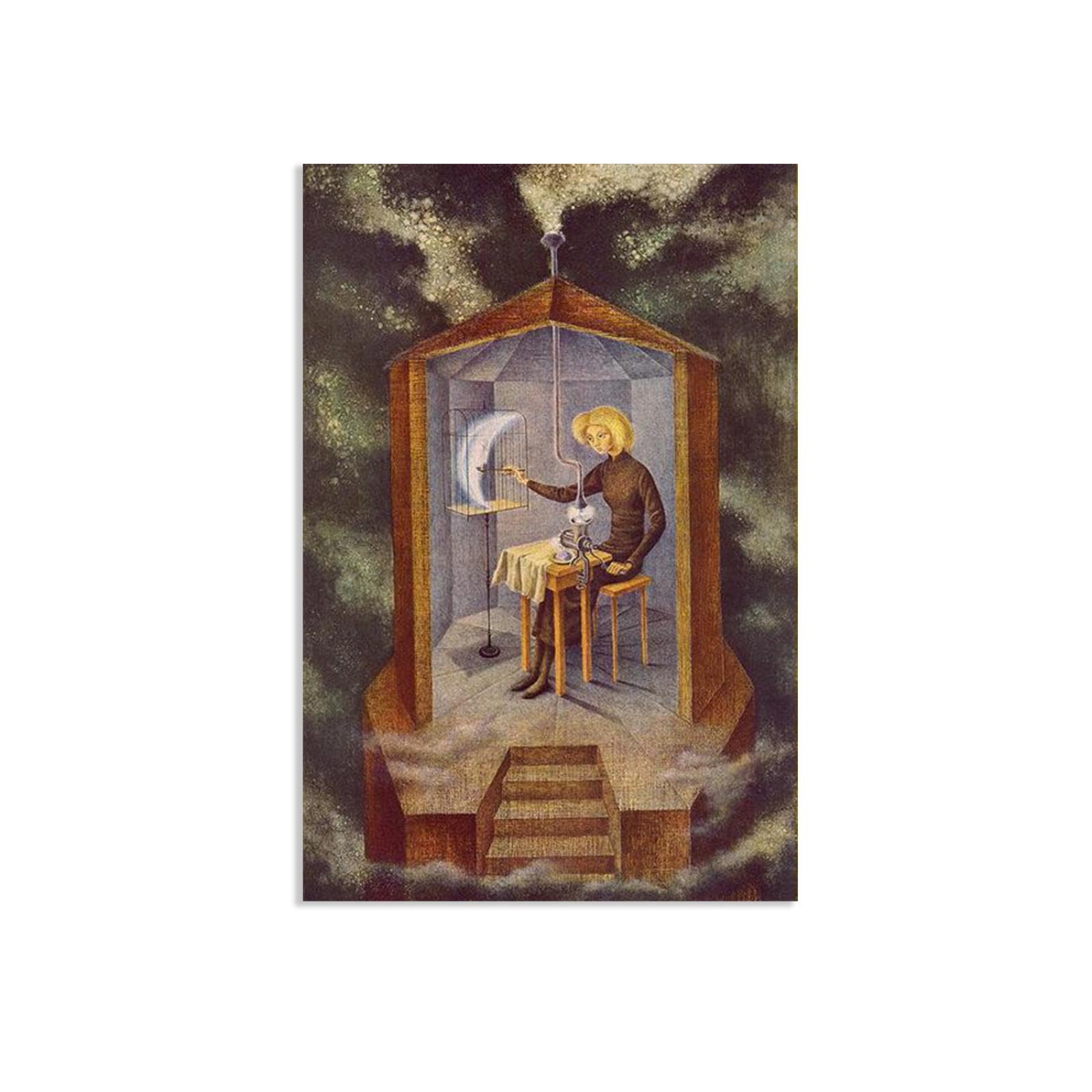 MYCGGDGH Remedios Varo Canvas Wall Art Reproductions of Famous Paintings Star Maker Surrealism Famous Art Poster Wall Decor for Living Room Bedroom Home Decor 70x50cm(28x20in) poster