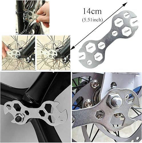 Miniatura 5 de Llave de bicicleta multiherramienta herramienta de bicicleta de montaña Llave de pedal de bicicleta Herramienta de reparación de bicicletas