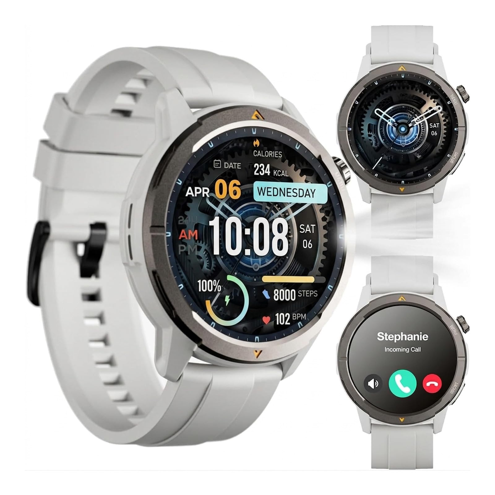 AGM Legion Reloj Inteligente Hombre con GPS Integrado,Circular 1.43"