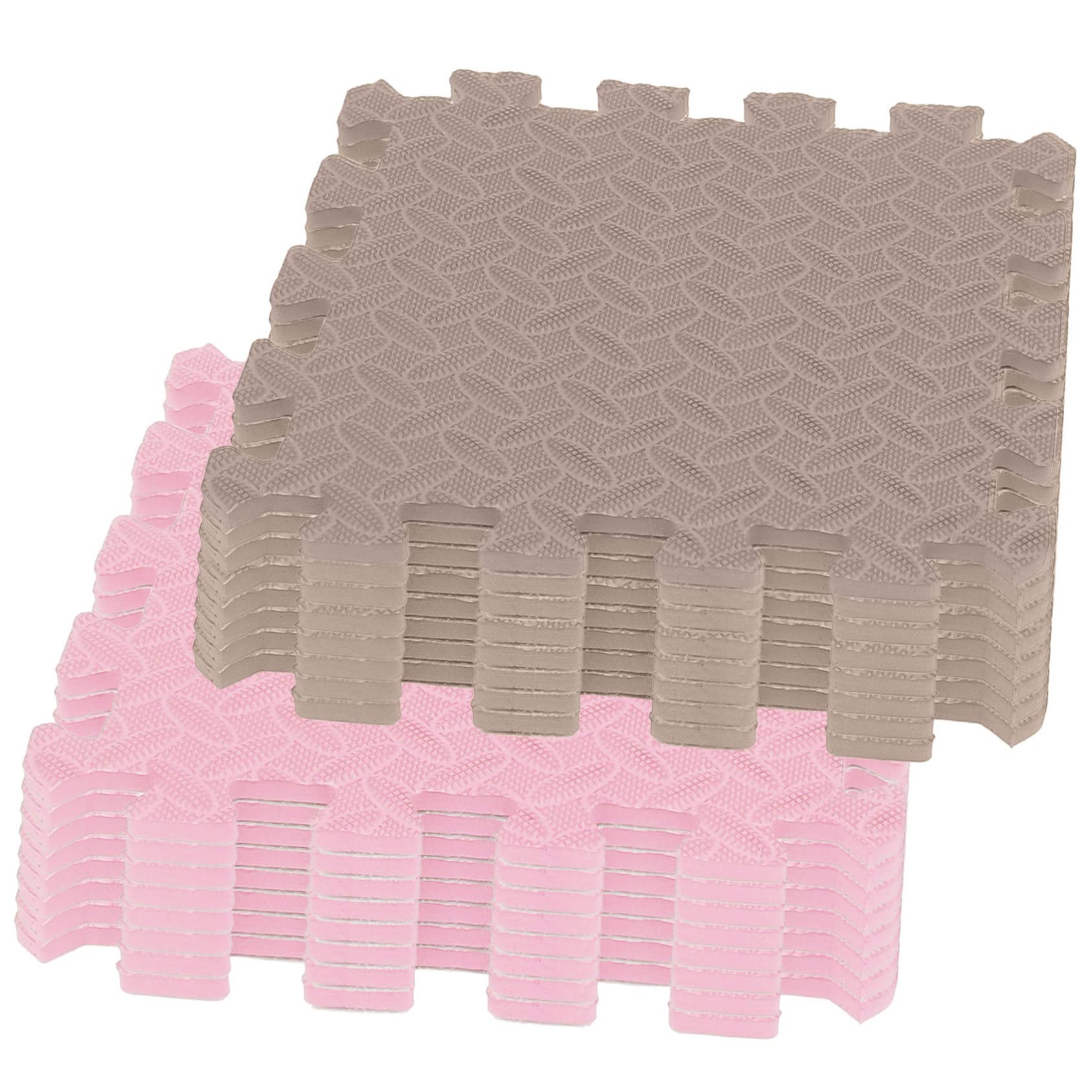 Yardwe 16pcs Interlocking Foams Play Mat for Boy Girl Floor Pads Non Slip Thickened Soft Tiles Safe for Indoor Play and Crawling Activities