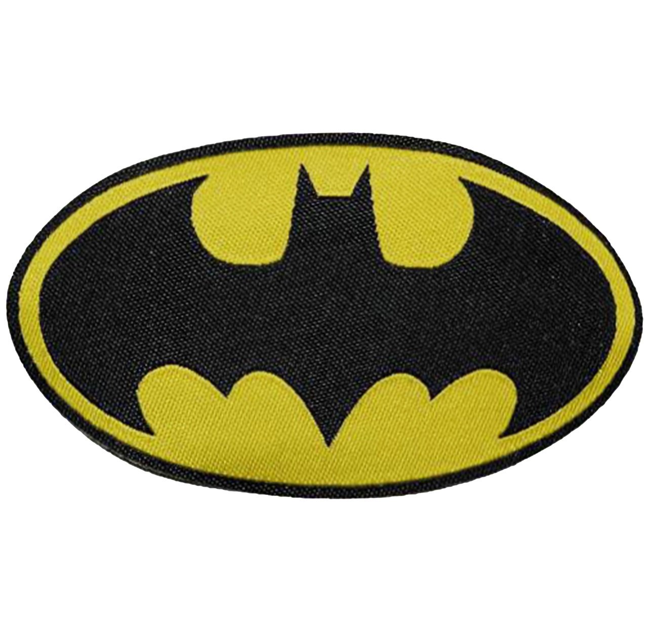 Batman - 7,8 cm * 4,5 cm - Bügelbild / Aufnäher Applikation - Superheld Comic Man Super - Bat-Man Fledermaus Aktion Held Figur - Aufbügelflicken / Logo