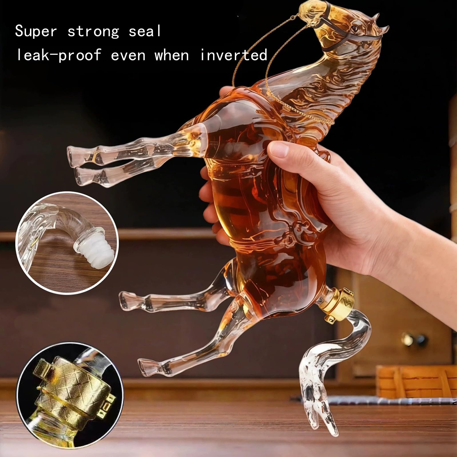 Amazon.co.jp: Diggly 面白い馬のウイスキーボトル 1000ml - 手作り