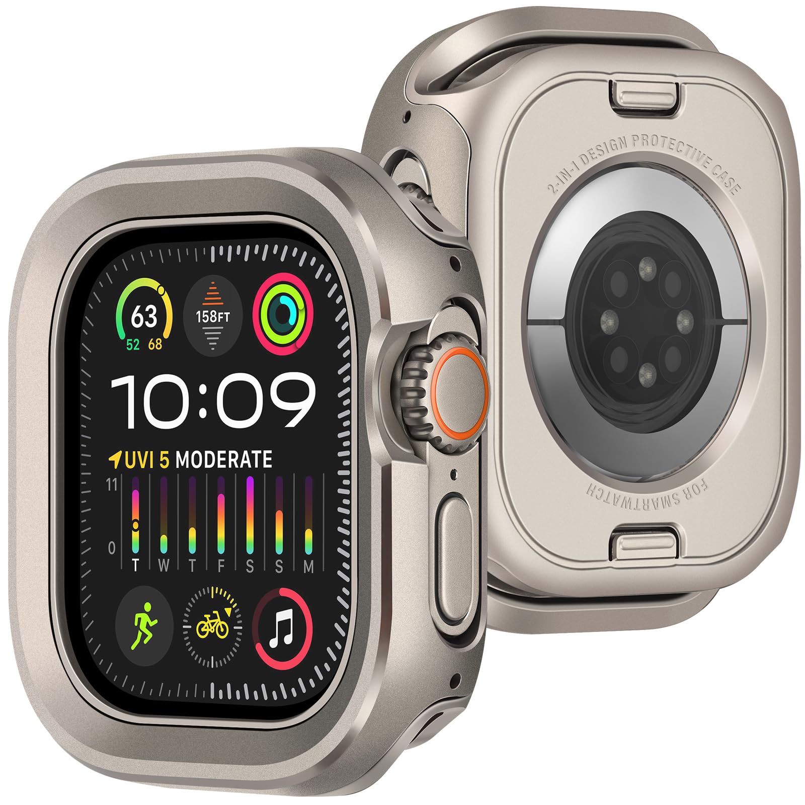 ZZDZZ Metal Case for Apple Watch Ultra 49mm