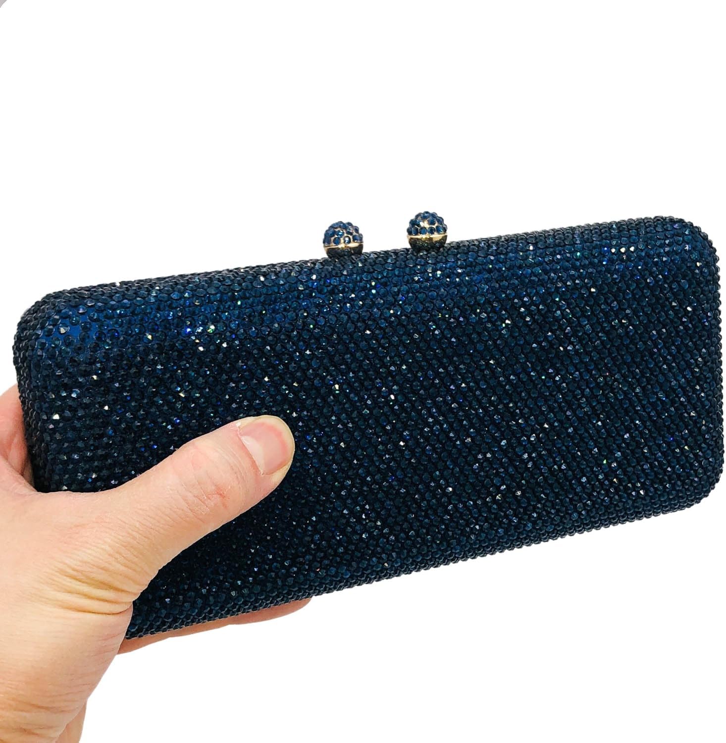 Boutique De FGG Evening Bags and Clutches Women Formal Crystal Clutch Handbags Wedding Rhinestone Clutch Purse,Mini - Image 10