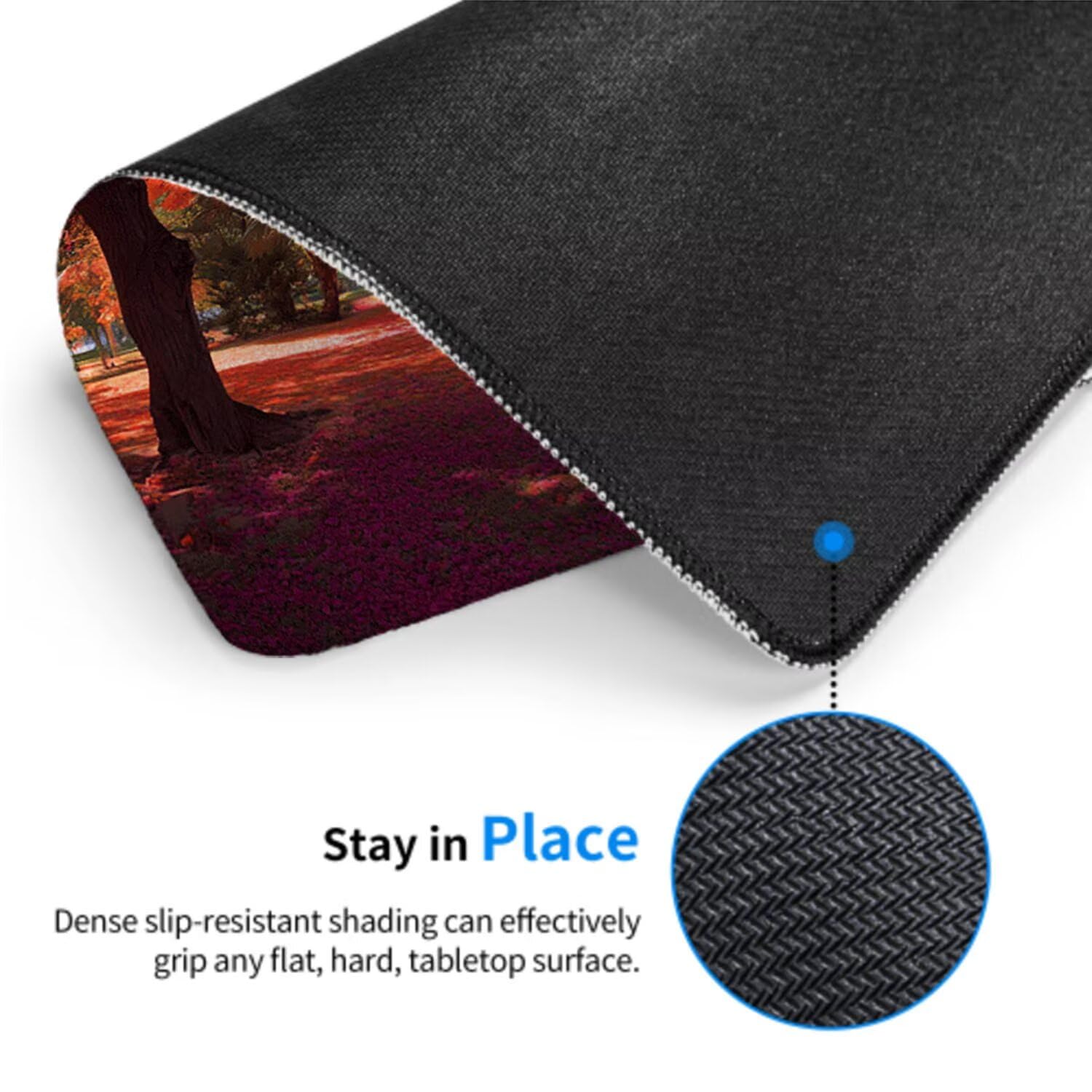 Różowa podkładka pod mysz pod mysz pod mysz do gier XXL 1200 x 600 x 3 mm podkładka pod mysz guma las duża podkładka pod rękę dla graczy akcesoria wodoodporne PC, do klawiatury laptopa w-8891