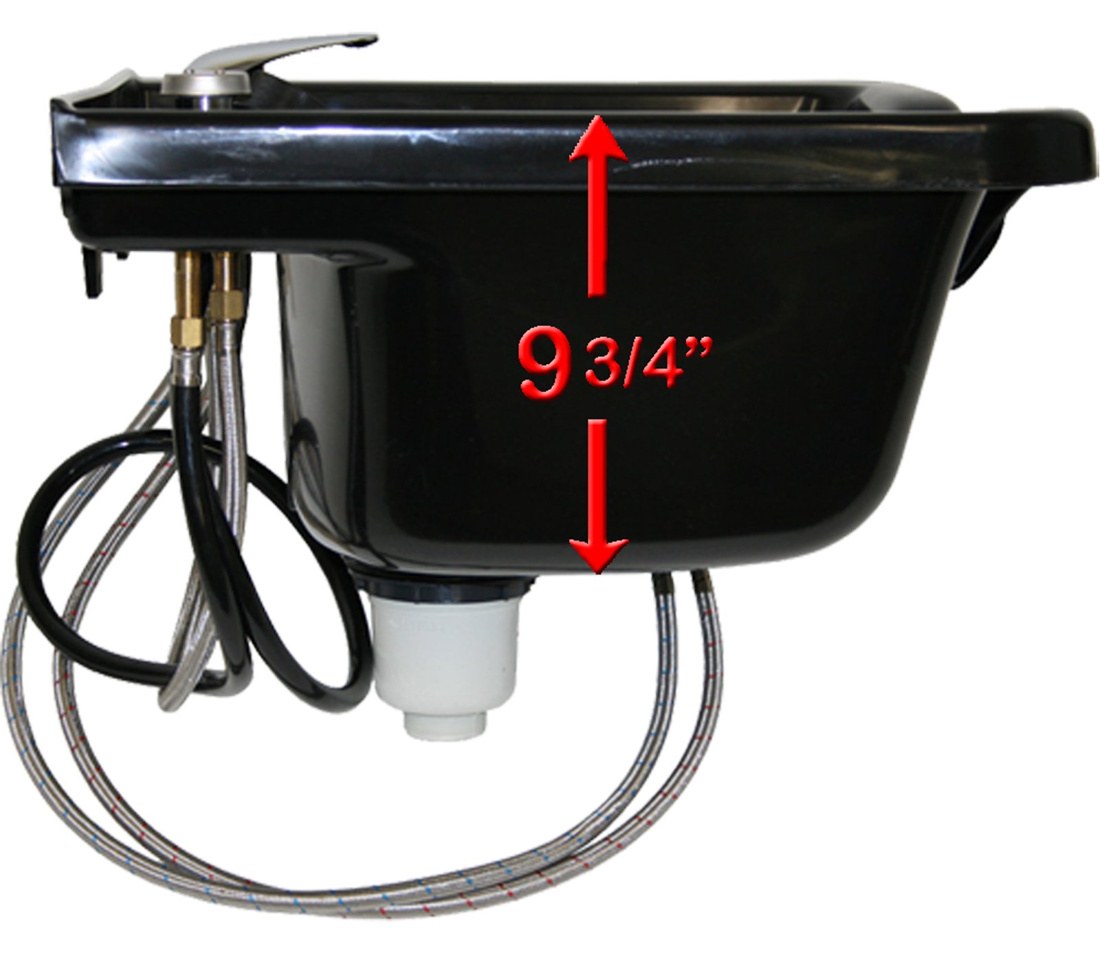 LCL Beauty Ultra Light High Tensile Strength ABS Salon Shampoo Bowl with Vacuum Breaker