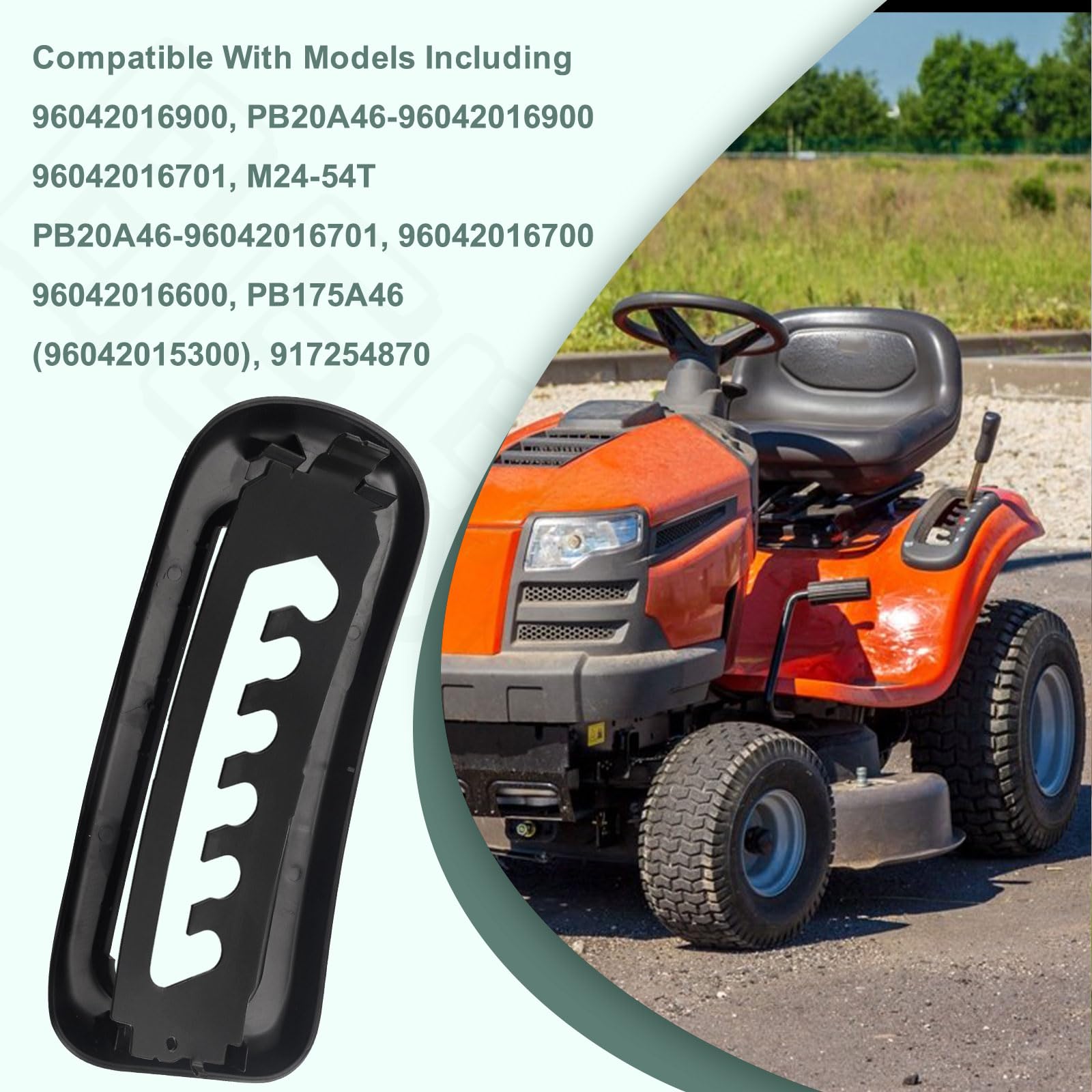 583351401 - Cubierta de consola de altura / cubierta de tractor de césped, inserto de consola de elevación compatible con Craftsman Husqvarna Poulan Pro cubierta de cortacésped, sustituye a