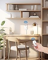 Vista 9 de Enchufe con Control Remoto Interruptor de Encendido y Apagado Inalámbrico, Interruptor de Luz Remoto Inalámbrico WILAWELS para Lámpara, Luz