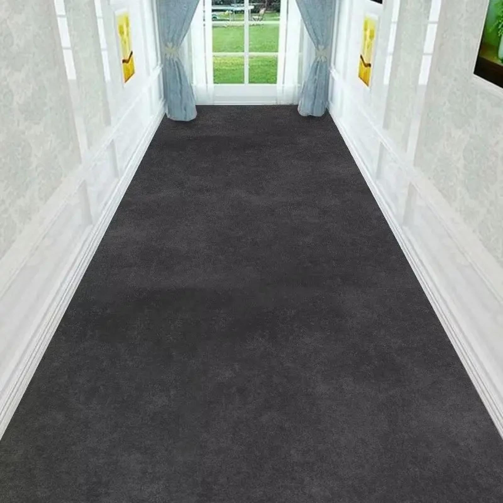 Tapis de sol de couloir de couleur unie 80x140cm tapis de couloir d'entrée