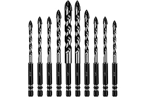 10-Piece Masonry Drill Bit Set for Versatile Drilling Tasks
