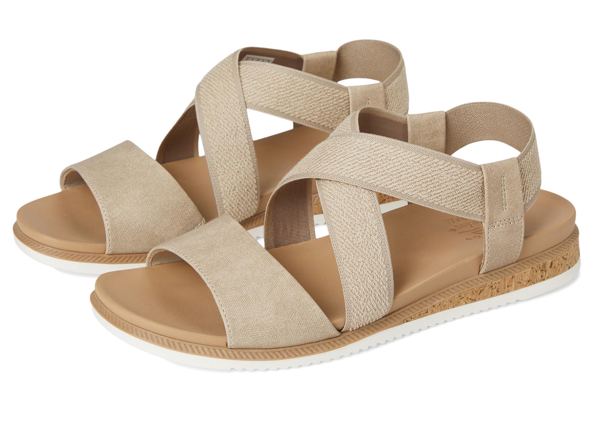 Skechers Women's Desert Kiss Low Sandal, Taupe, 9.5