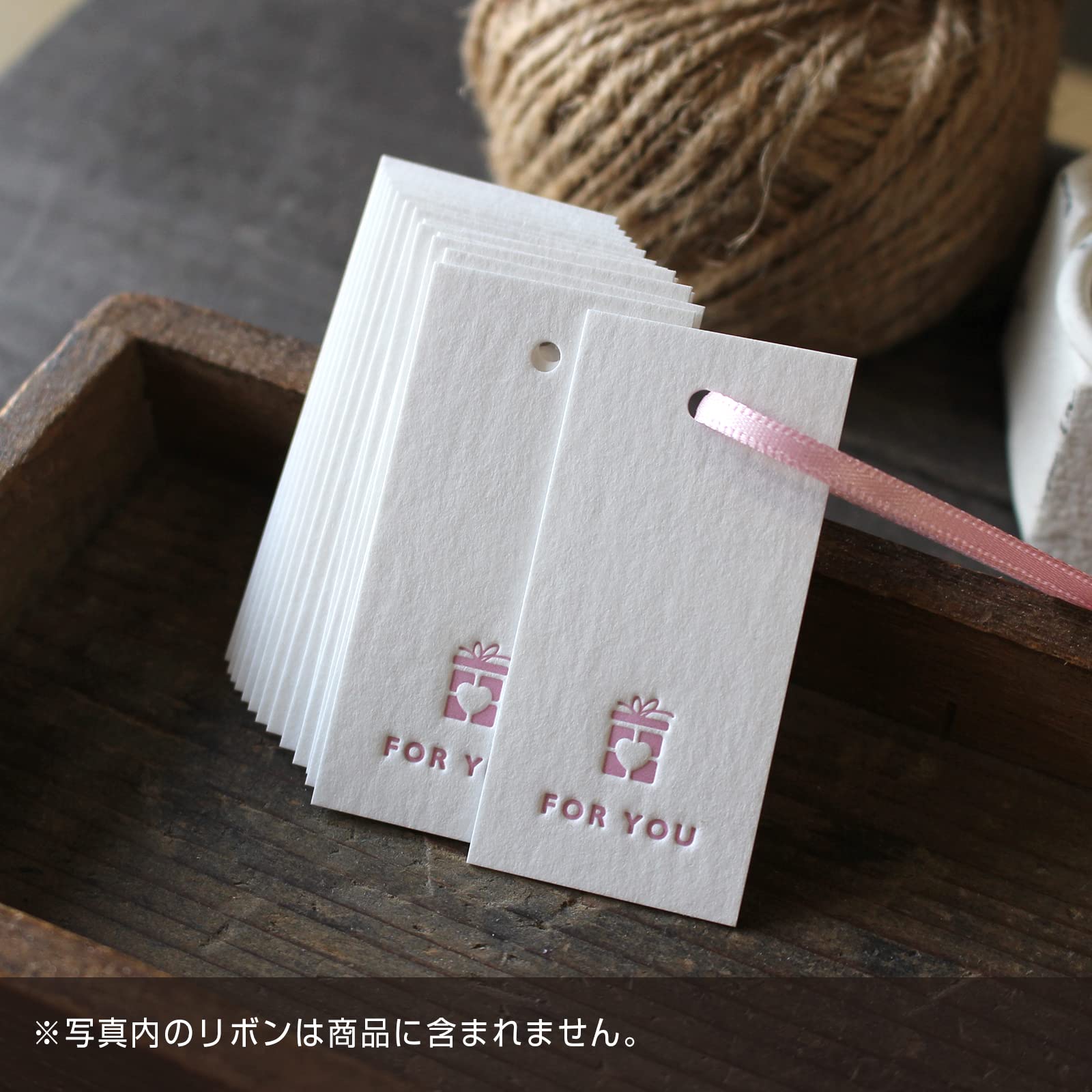 ◇オーダー用◇ダイカット リボン トッパー FORYOU タグ