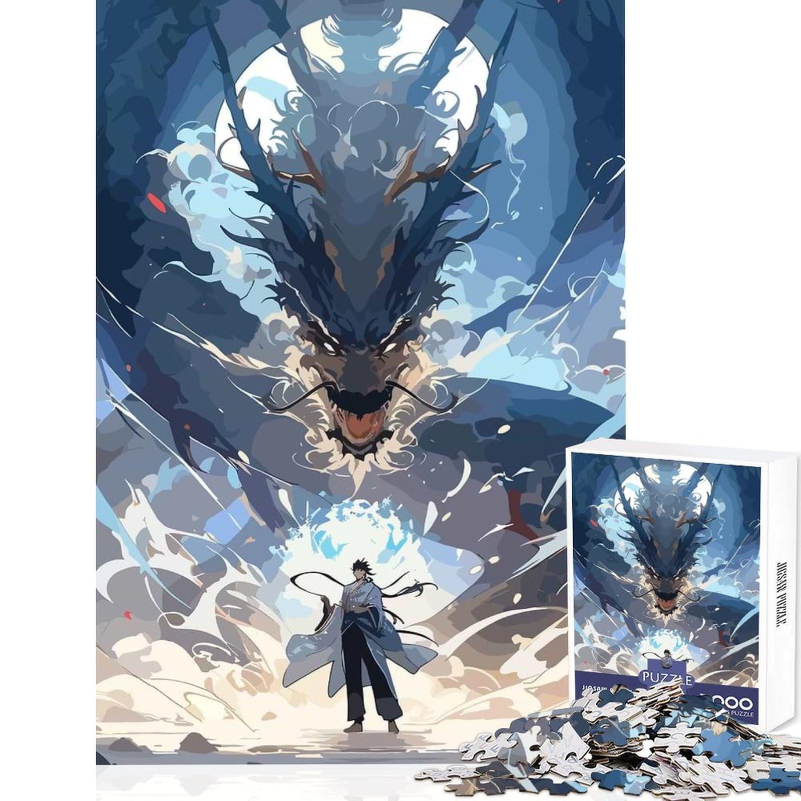 Magical Dragon Jigsaw Puzzle1000 Pieces Brain Boosting Play Precise Interlock Structure Heartwarming Gathering Activity 50x75cm