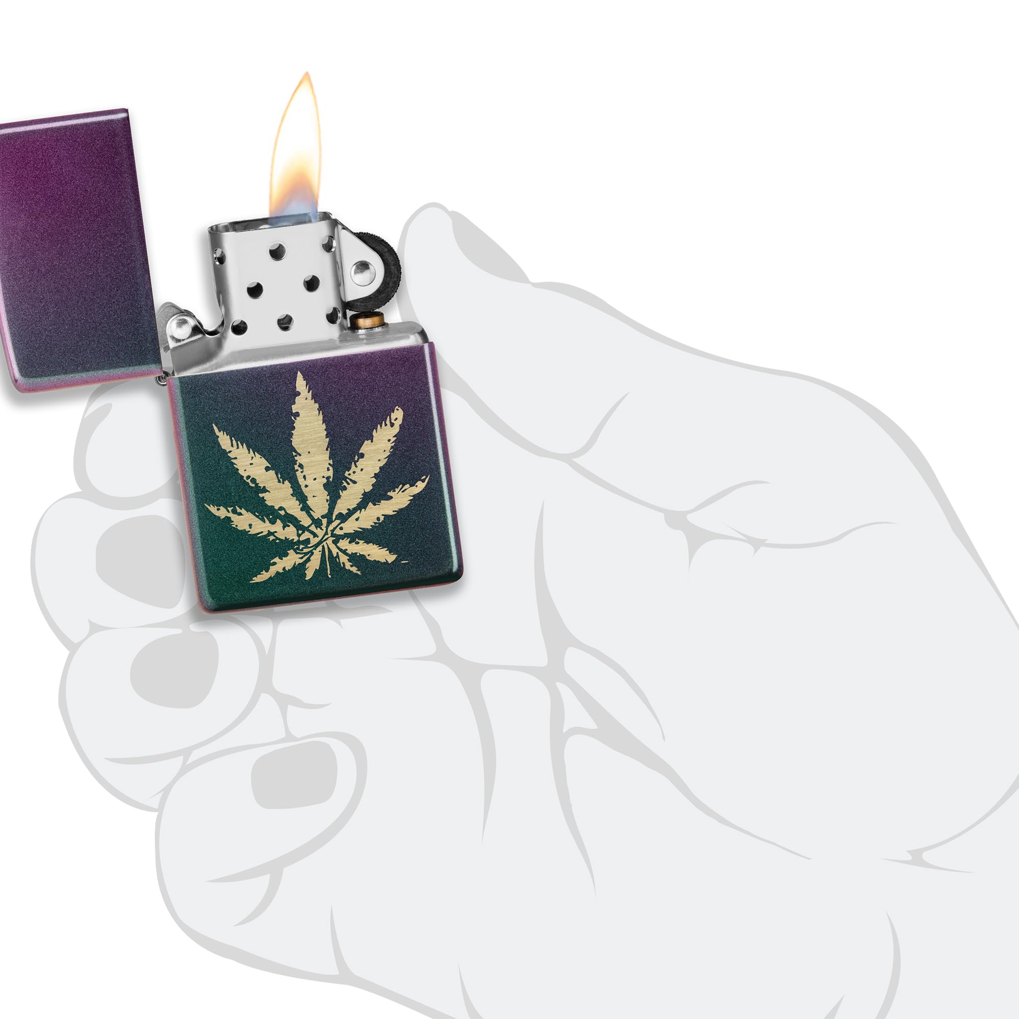 Zippo 49185 Wzór marihuany