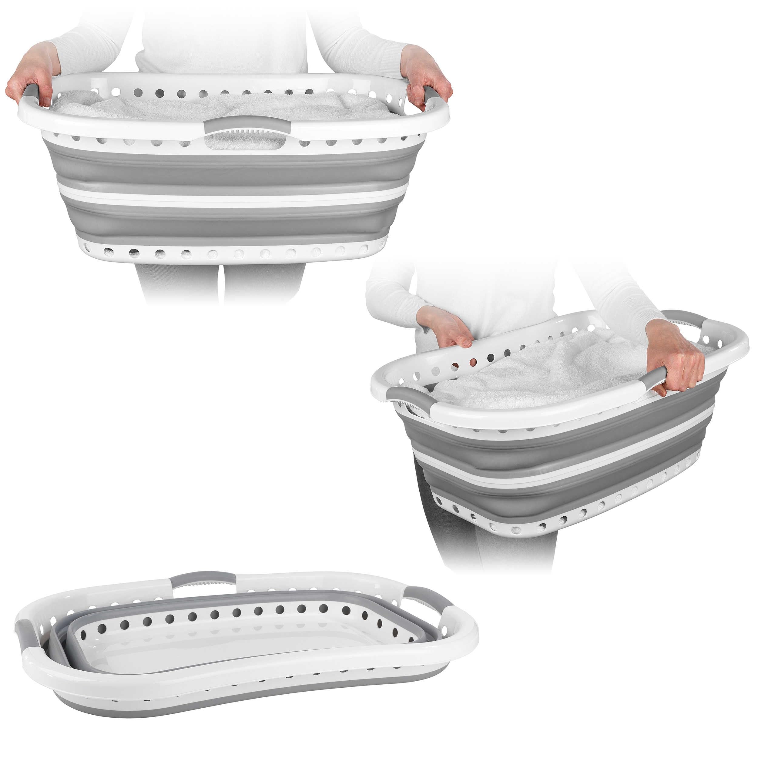 Beldray Collapsible Laundry Basket - Hip Hugger Design -1