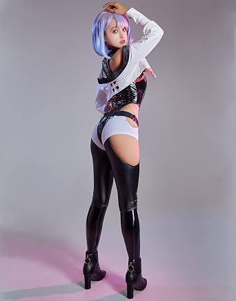 Miccostumes Women's Costume, Beautiful Girl Cosplay Outfit, Leotard, Jacket, Suit Set